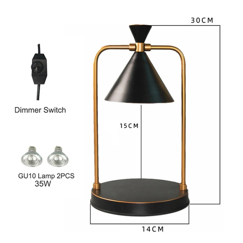 Electric Candle Warmers Lamp for Yankee Candle Metal Oil Burner Aromatherapy Lamps Christmas gift Table Lamp For Home Office