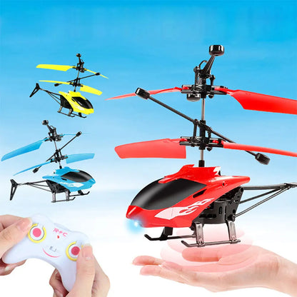 Rechargeable Mini RC Drone Remote Control Safe Fall Resistant RC Helicopters Drone Toys Induction Hovering Children Toys